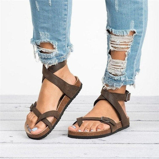Agatha | Women's Cork Buckle Strap Sandal