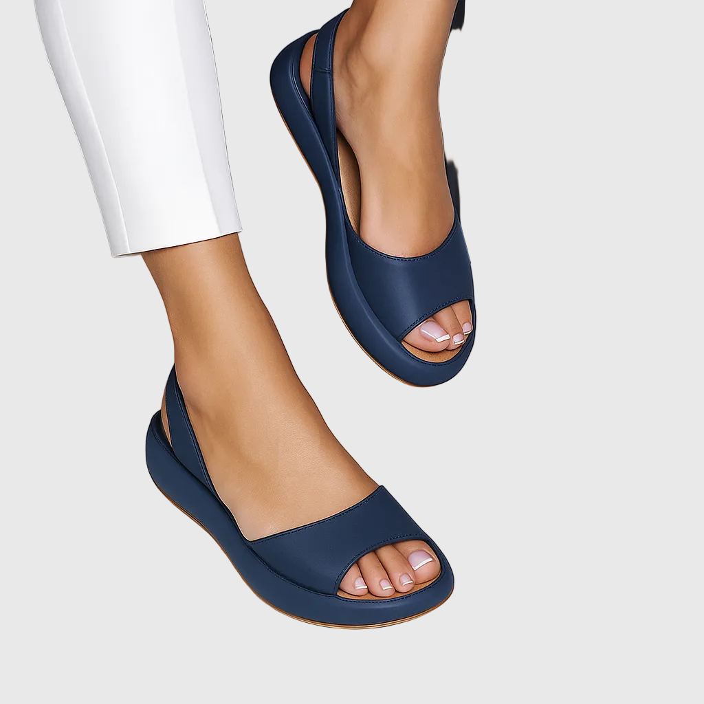 Nerissa | Women's Open Toe Flat Profile Slide