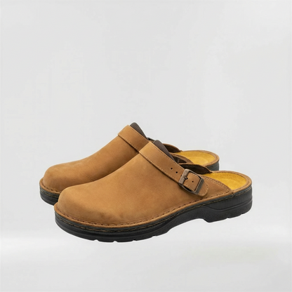 Dennis | Men's Suede Buckle Strap Mule