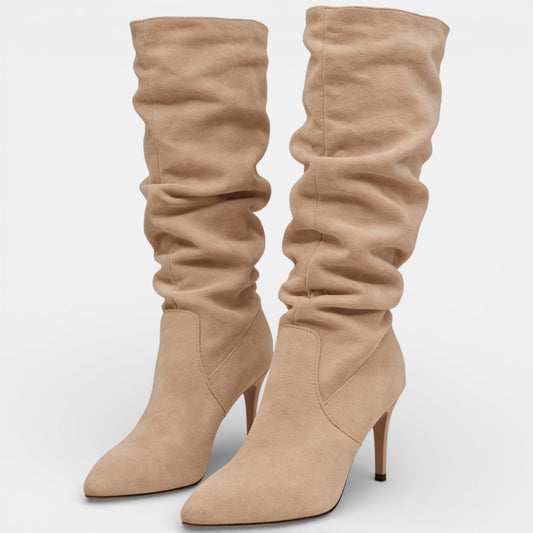 Lucia | Women's Suede Slim Heel Boot