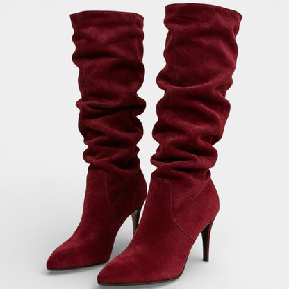 Lucia | Women's Suede Slim Heel Boot