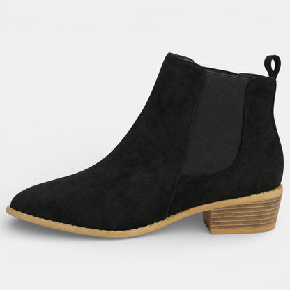 Lavinia | Women's Suede Pointed Toe Ankle Boot