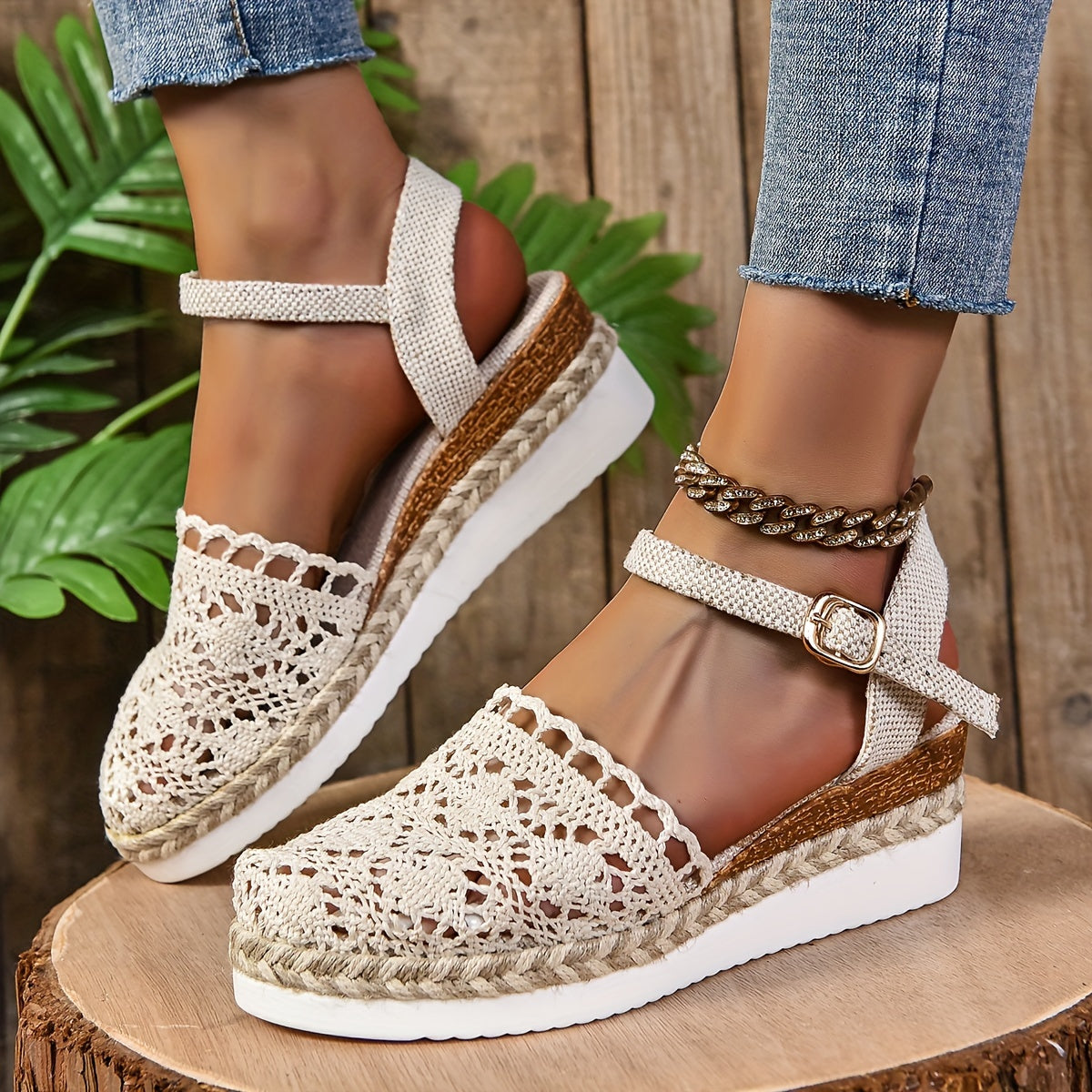 Stina | Women's Woven Knit Sandal