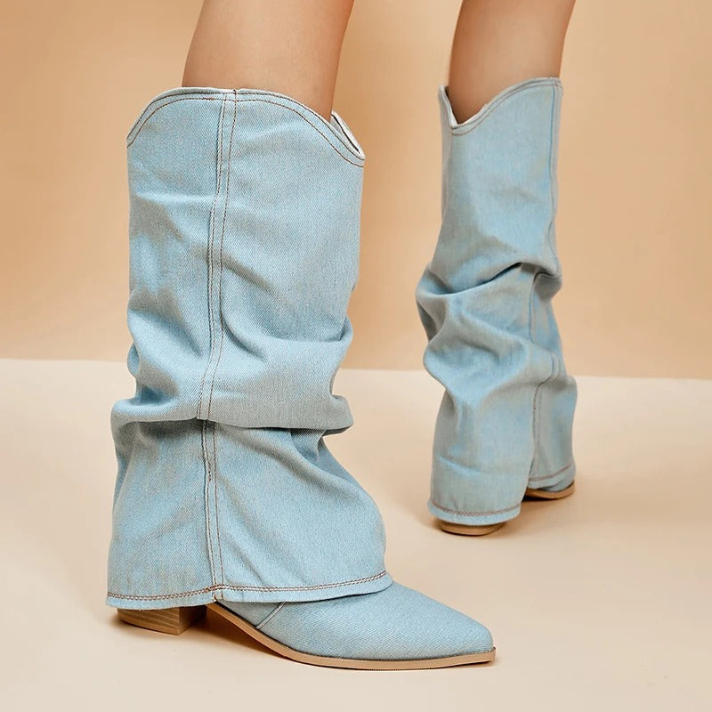 Leonie | Women's Synthetic Pointed Toe Boot