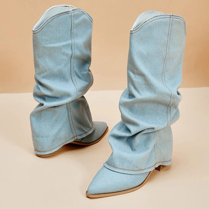Leonie | Women's Synthetic Pointed Toe Boot