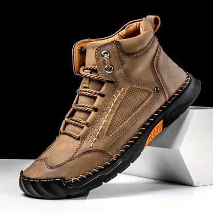 Caleb | Men's Leather Wide Fit Hiking Boot