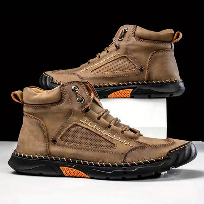 Caleb | Men's Leather Wide Fit Hiking Boot