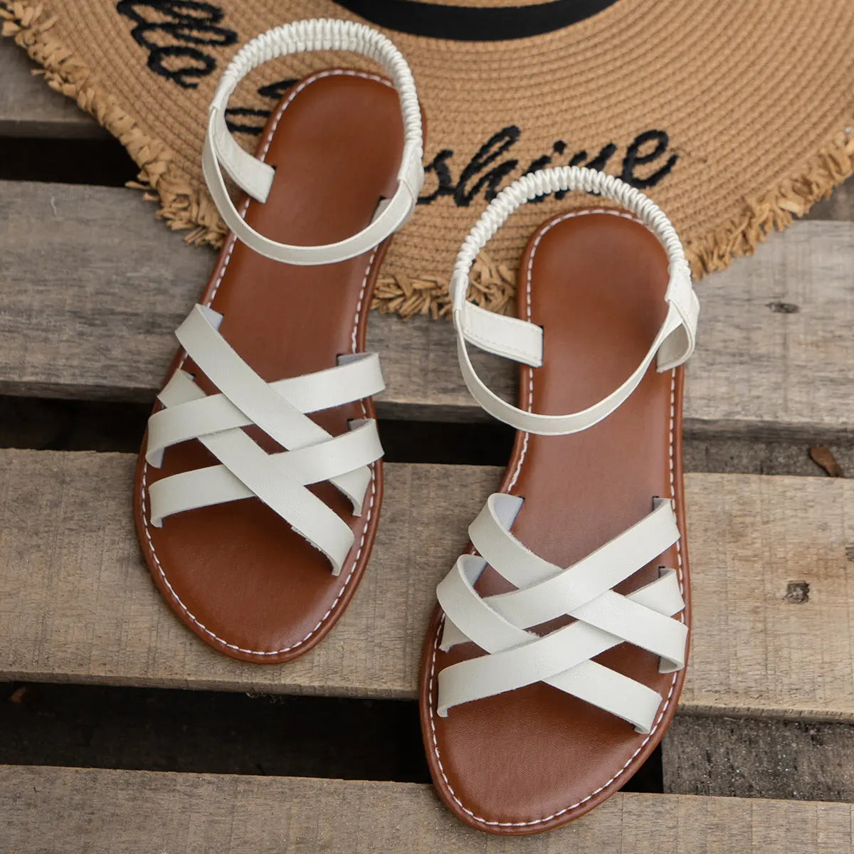 Elena | Women's Microfibre Open Toe Sneaker