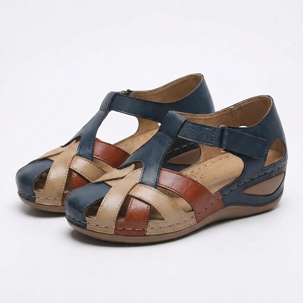 Eloise | Women's Cut Out Leather Look Sneaker