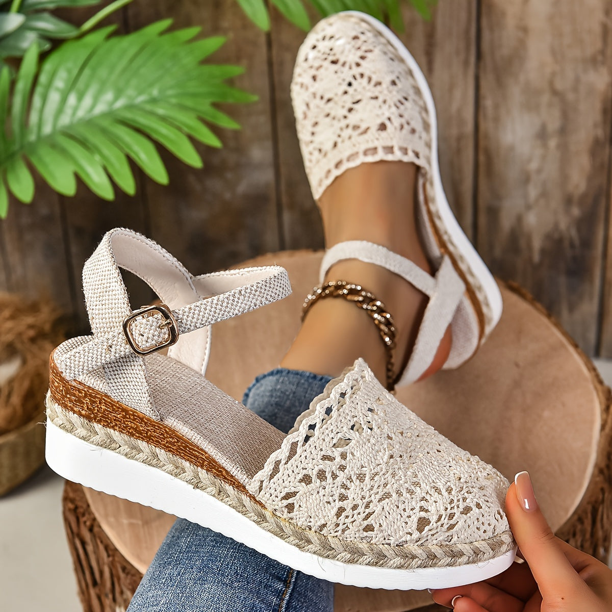 Stina | Women's Woven Knit Sandal