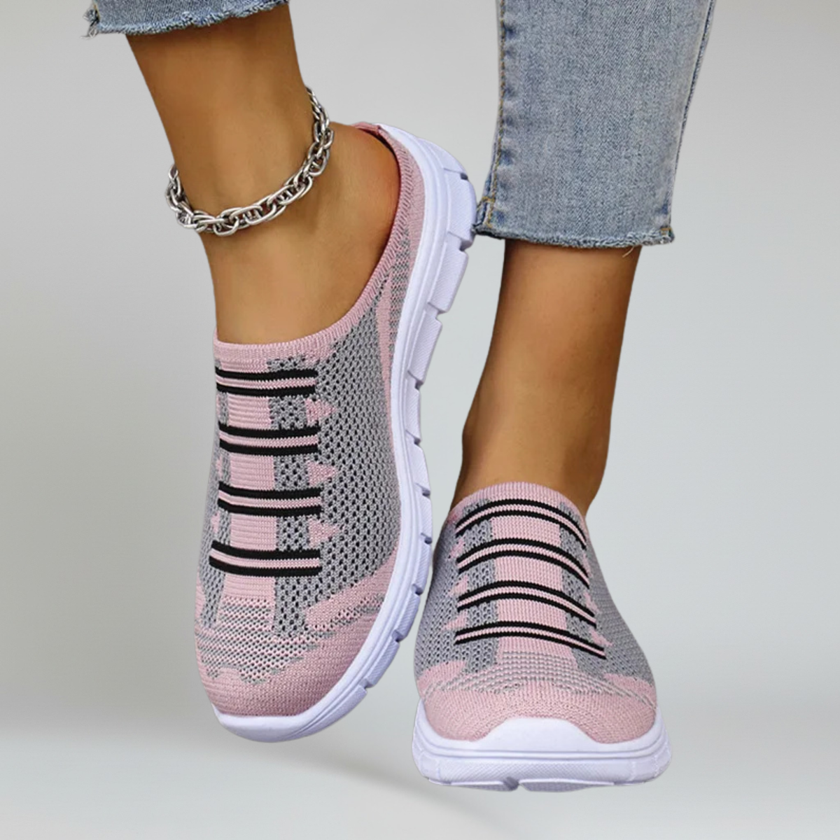 Fanny | Women's Patchwork Mesh Slide
