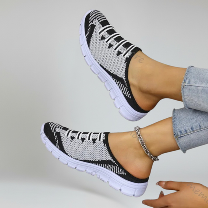Fanny | Women's Patchwork Mesh Slide