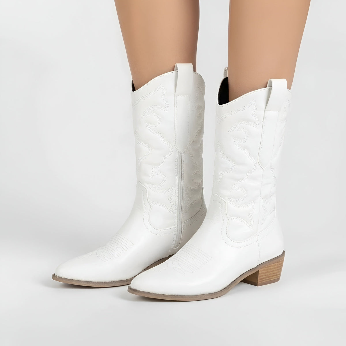 Lorena | Women's Embroidery Denim Ankle Boot