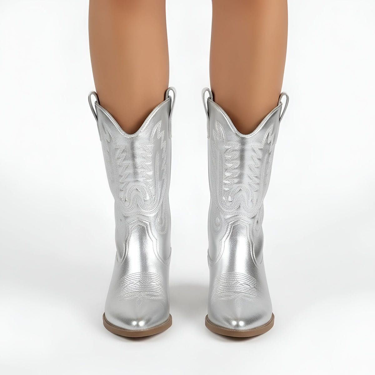 Lorena | Women's Embroidery Denim Ankle Boot