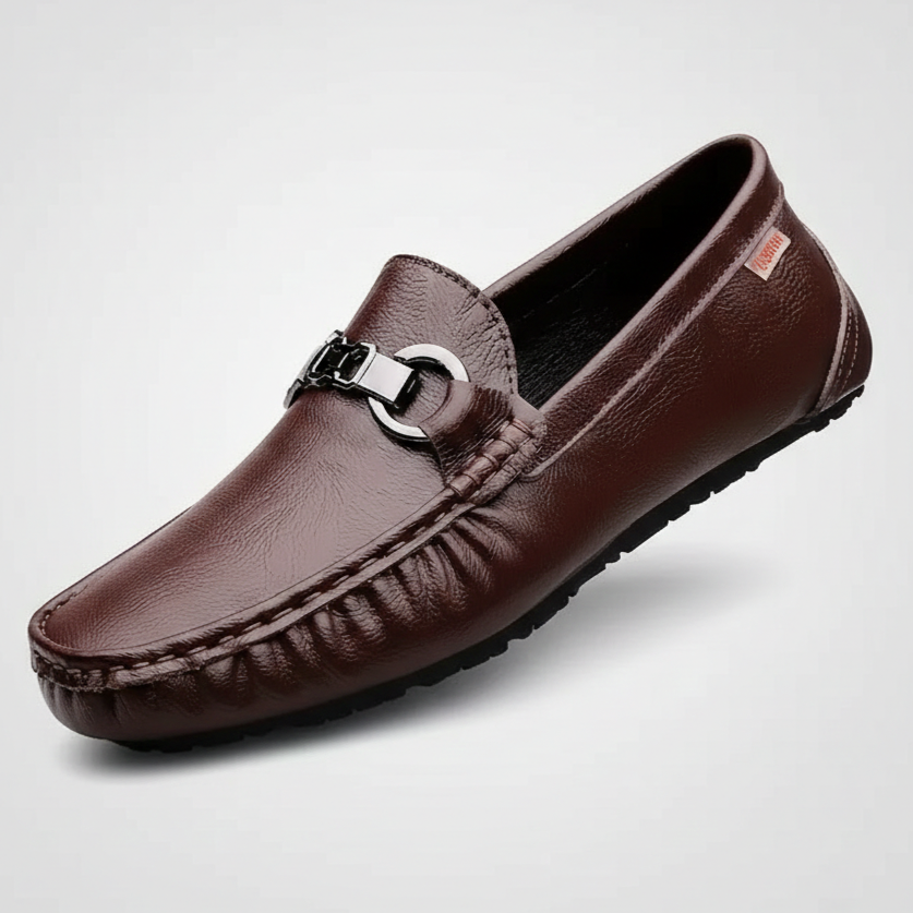 Johan | Men's Textured Leather Look Loafer