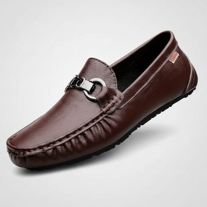 Johan | Men's Textured Leather Look Loafer