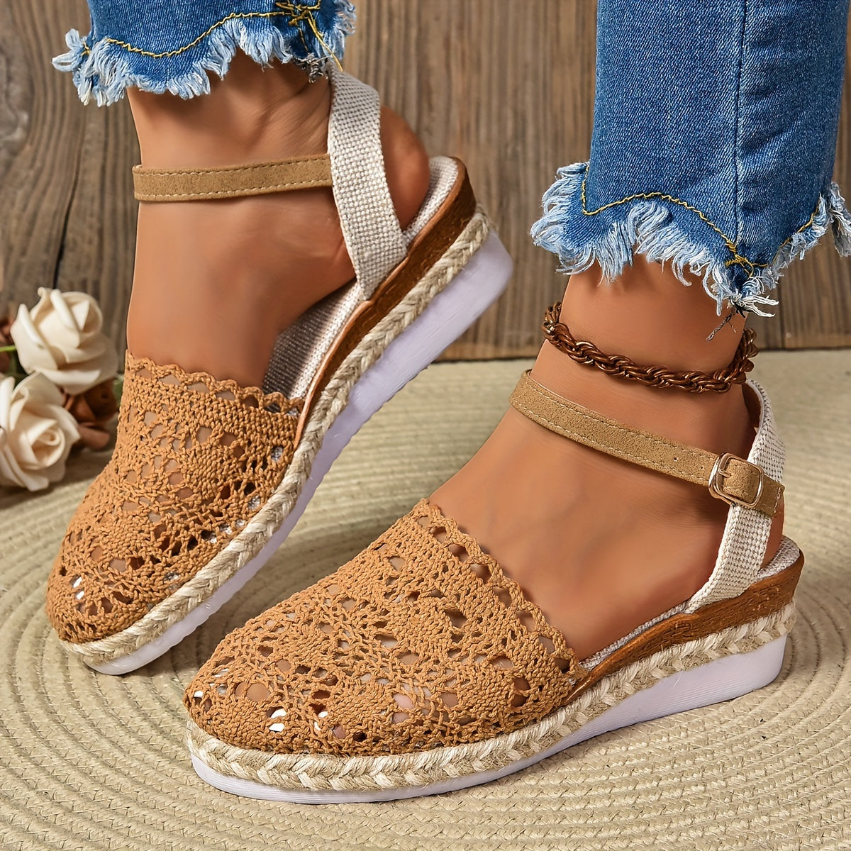 Stina | Women's Woven Knit Sandal
