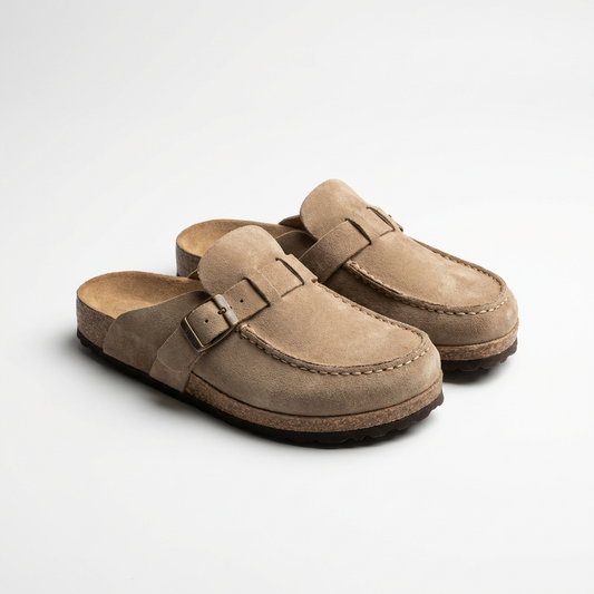 Felicity | Women's Suede Buckle Strap Mule