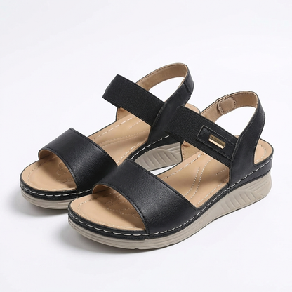 Fenna | Women's Leather Look Touch Sneaker
