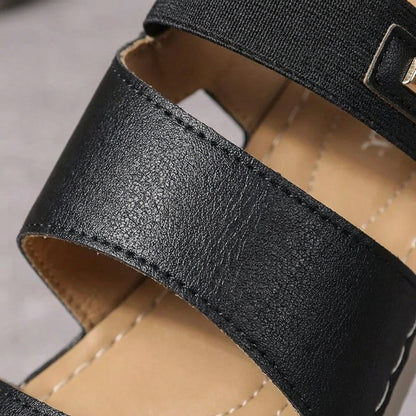 Fenna | Women's Leather Look Touch Sneaker
