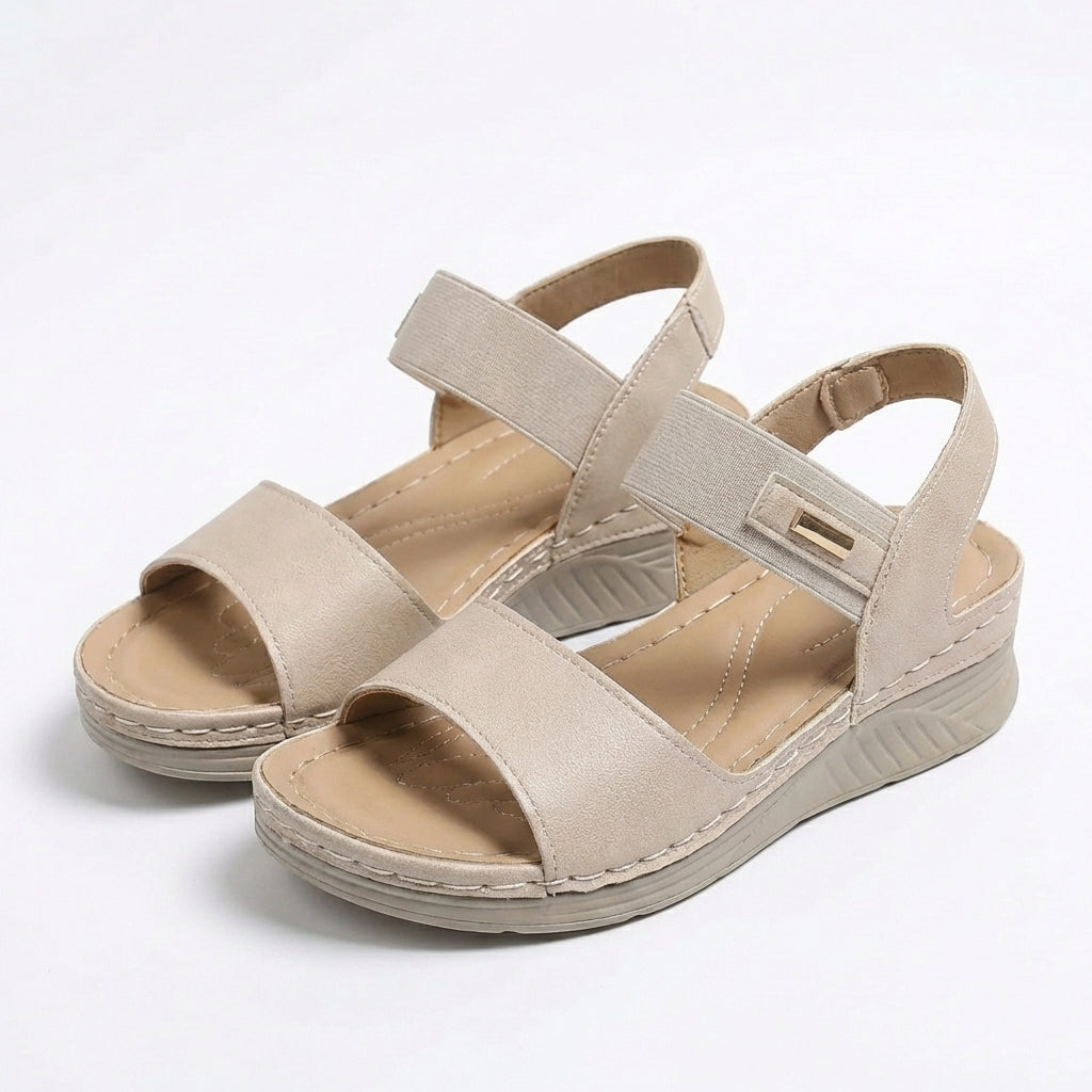 Fenna | Women's Leather Look Touch Sneaker