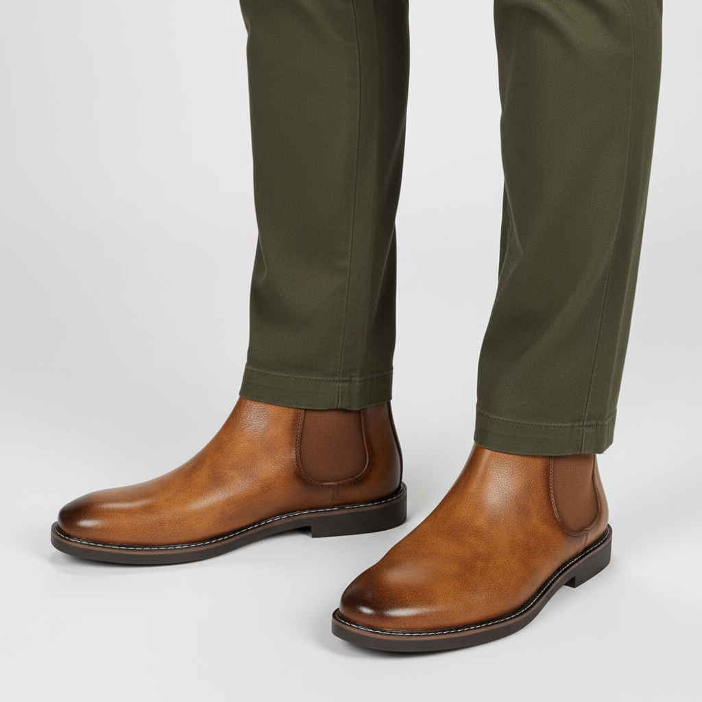 Florian | Men's Synthetic Slip on Chelsea Boot
