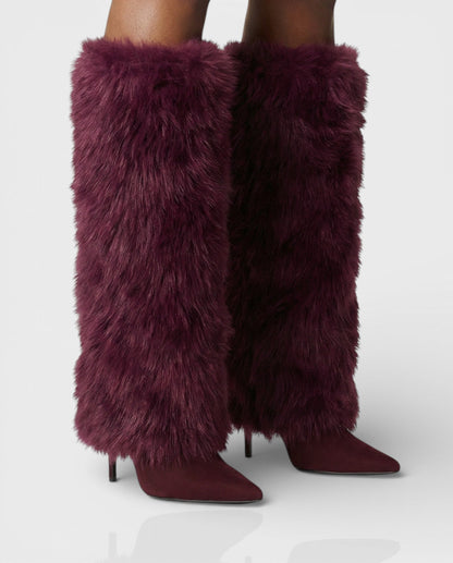 Wren | Women's Textured Suede Look Knee High Boot