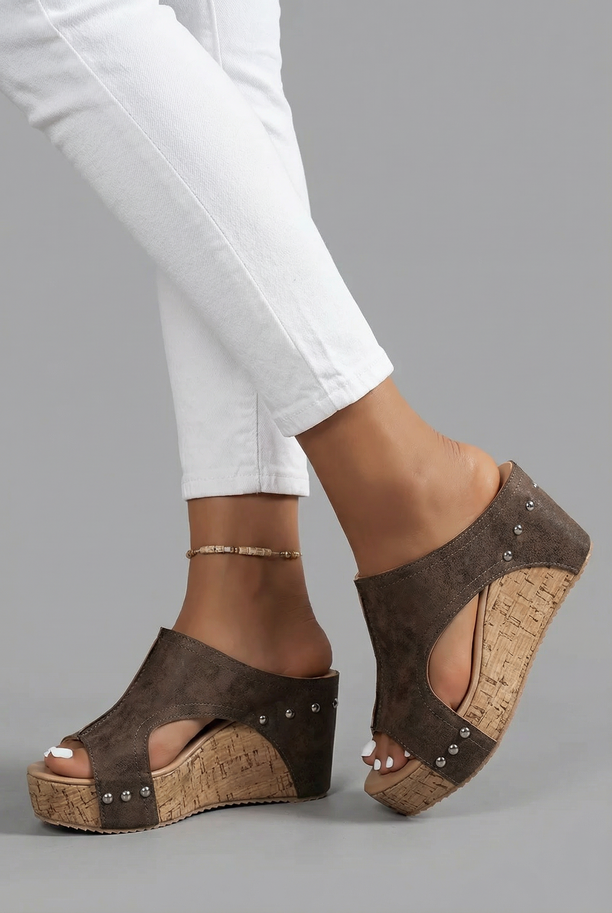 Anais | Women's Studs Open Toe Slide