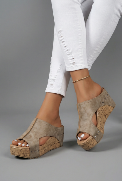 Anais | Women's Studs Open Toe Slide