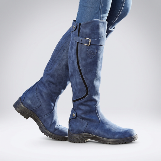 Veronica | Women's Buckle Strap Grooved Boot