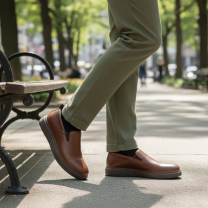 Jerome | Men's Leather Elastic Loafer