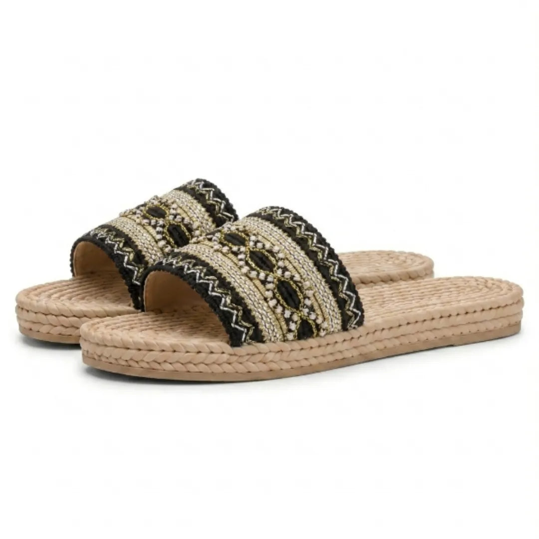 Juana | Women's Woven Embroidery Slide