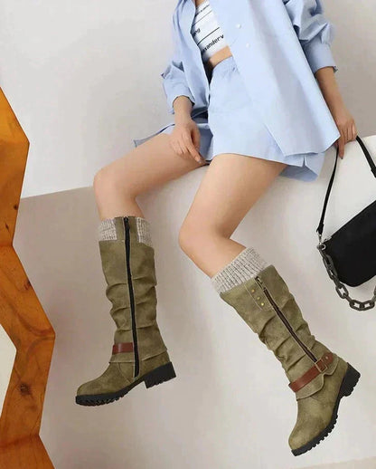 Karin | Women's Leather Look Lace Up Boot