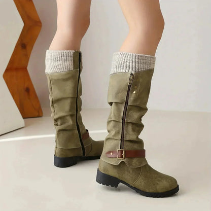 Karin | Women's Leather Look Lace Up Boot