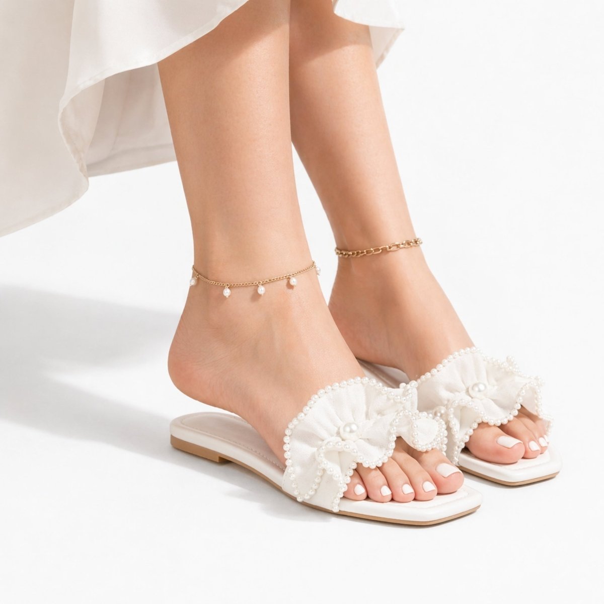 Brenda | Women's Ruched Smooth Slide