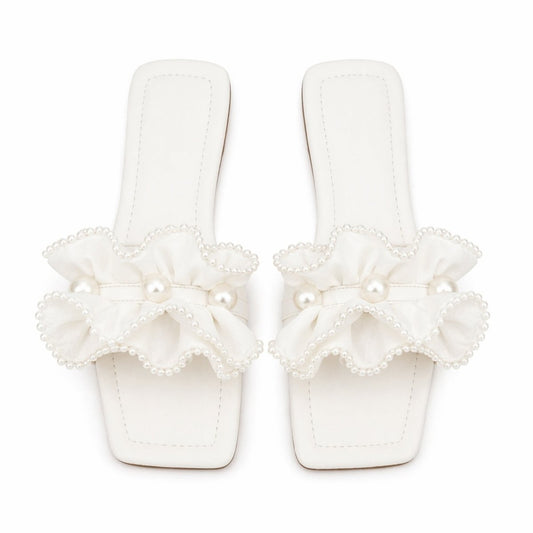 Brenda | Women's Ruched Smooth Slide