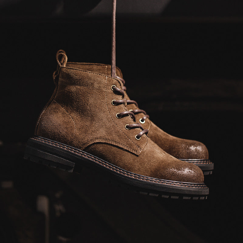 Leonard | Men's Textured Suede Look Boot