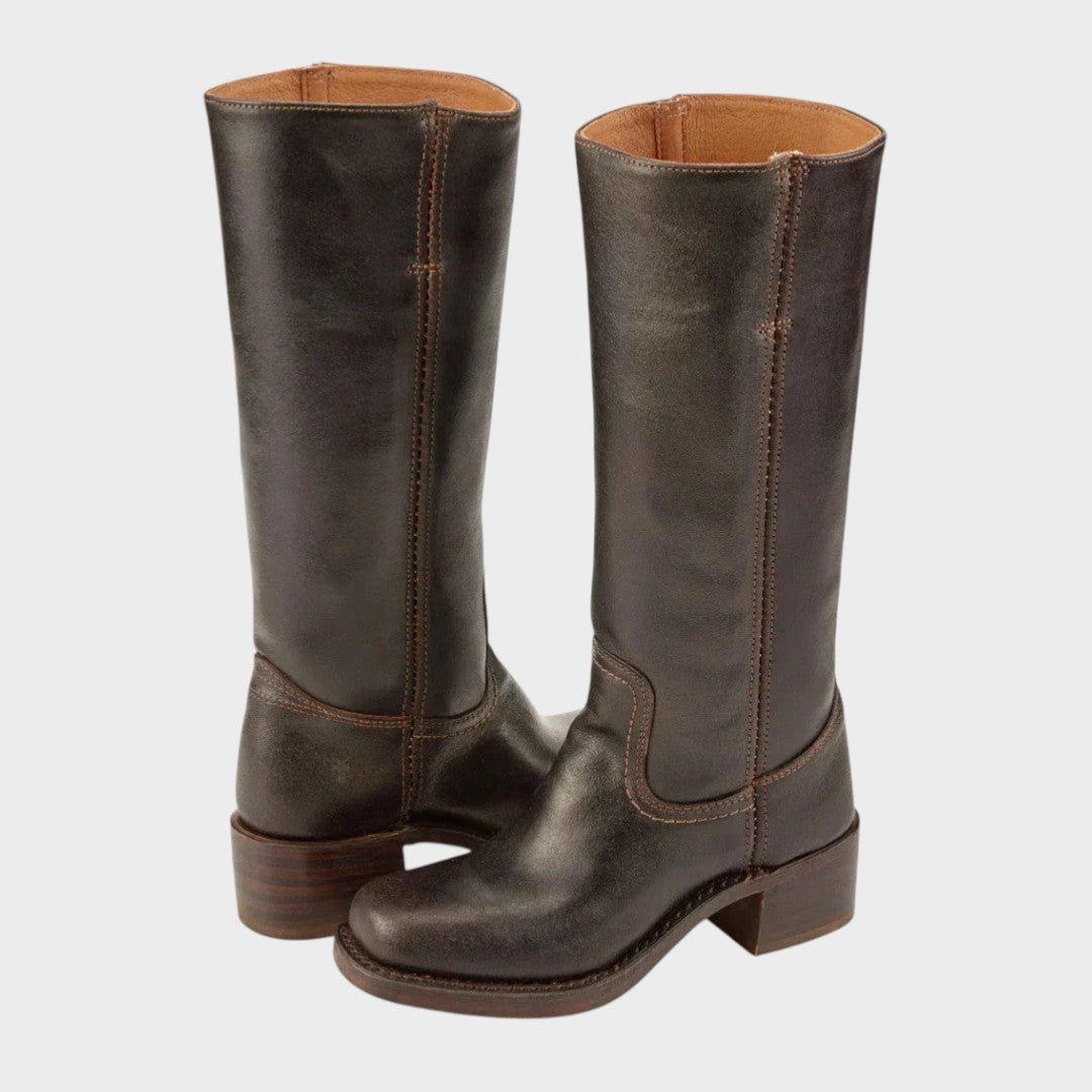 Liese | Women's Leather Lace Up Western Boot