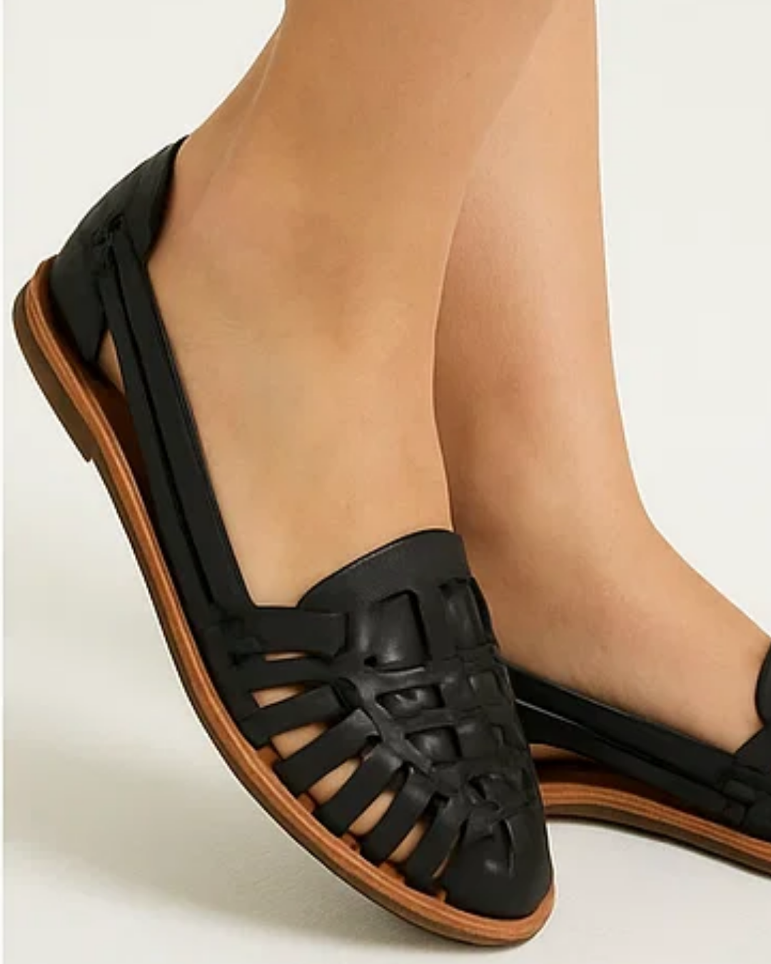 Lorna | Women's Cut Out Leather Look Sandal