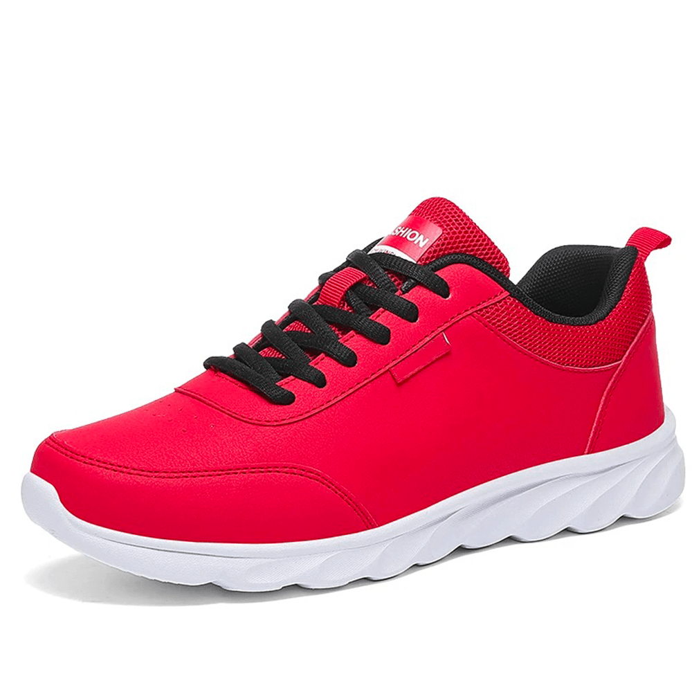 Sigurd | Men's Leather Look Lace Up Sneaker