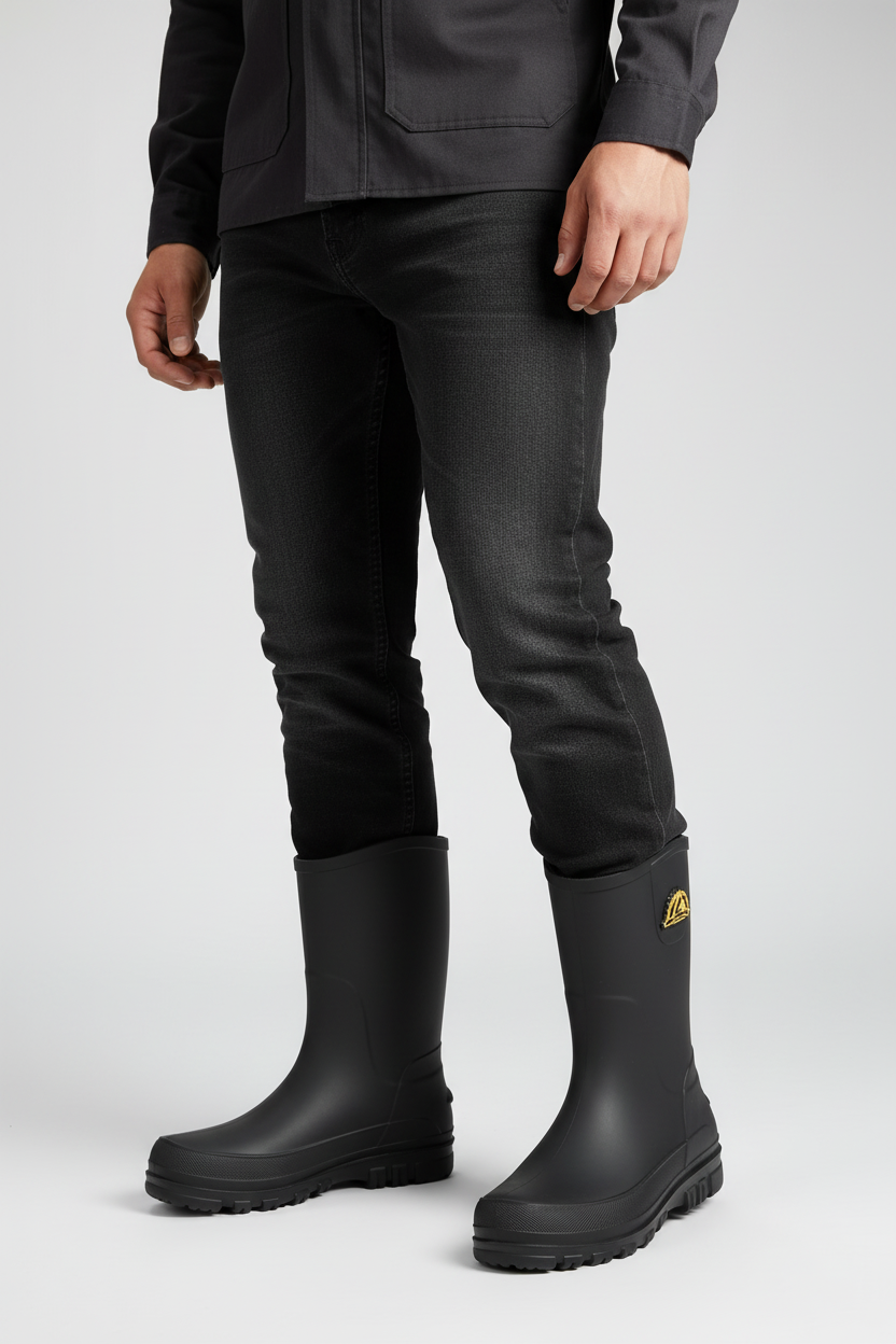 Marius | Men's Slip on Grooved Rain Boot