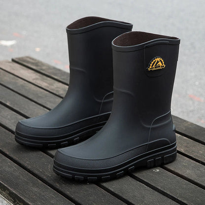 Marius | Men's Slip on Grooved Rain Boot