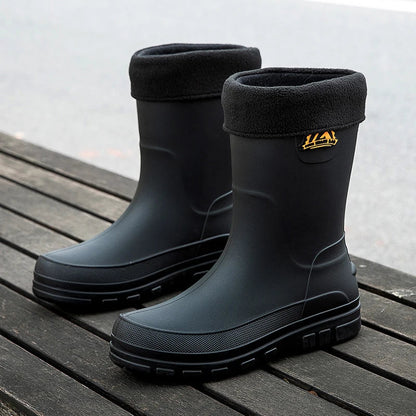 Marius | Men's Slip on Grooved Rain Boot