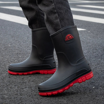 Marius | Men's Slip on Grooved Rain Boot