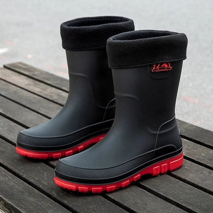 Marius | Men's Slip on Grooved Rain Boot