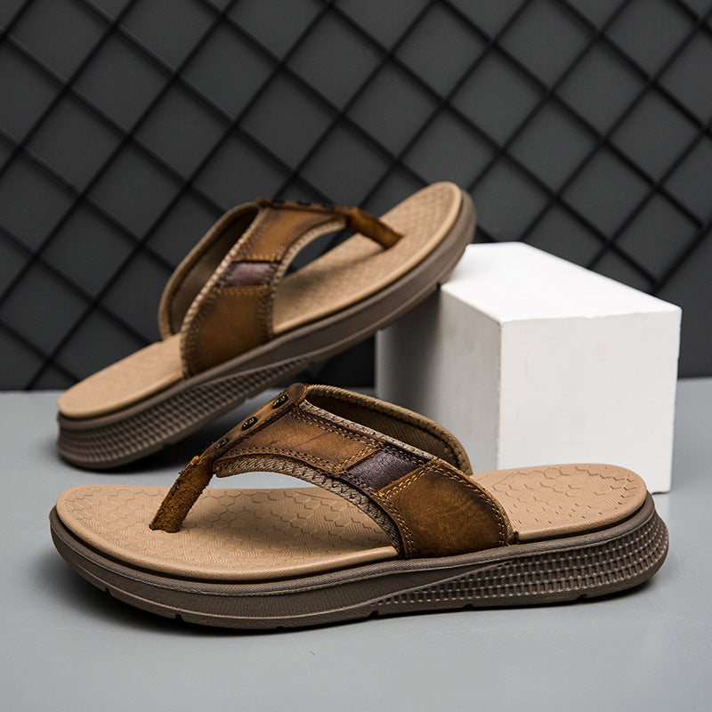 Giorgio | Men's Textured Open Toe Flip Flop