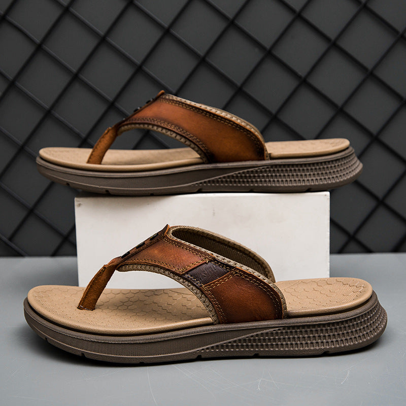 Giorgio | Men's Textured Open Toe Flip Flop