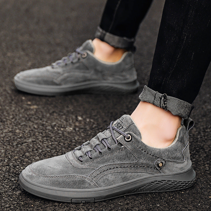 Robert | Men's Woven Suede Sneaker