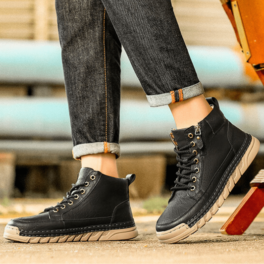 Bruno | Men's Textured Lace Up Ankle Boot