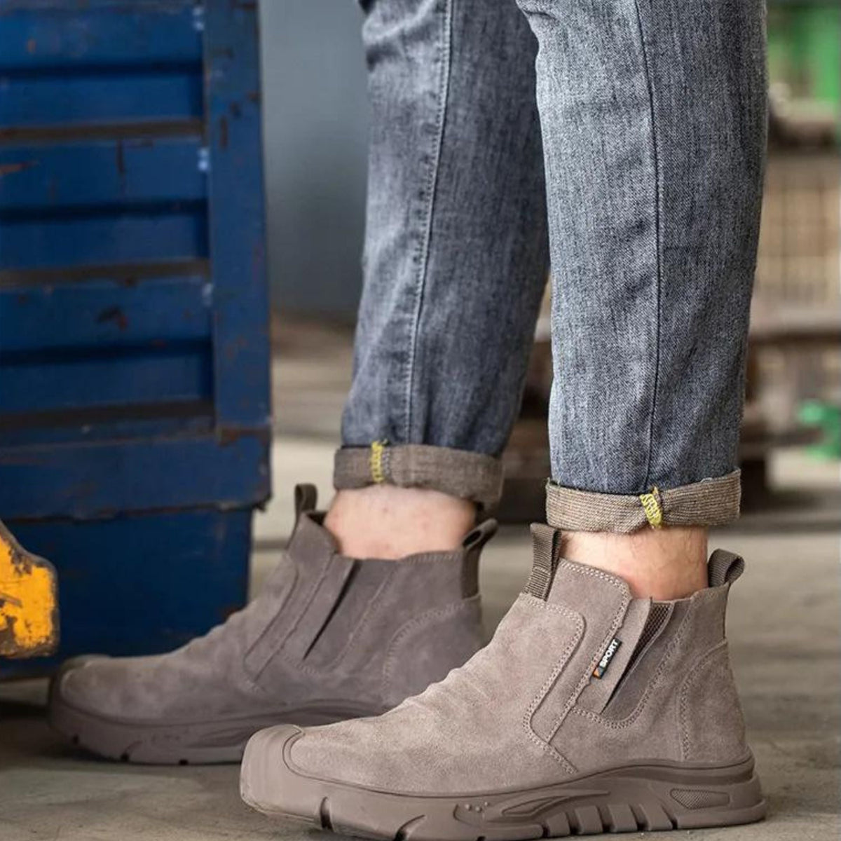 Thijs | Men's Slip on Grooved Work Boot